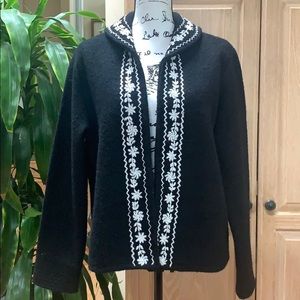 Deane and white wool coat size L